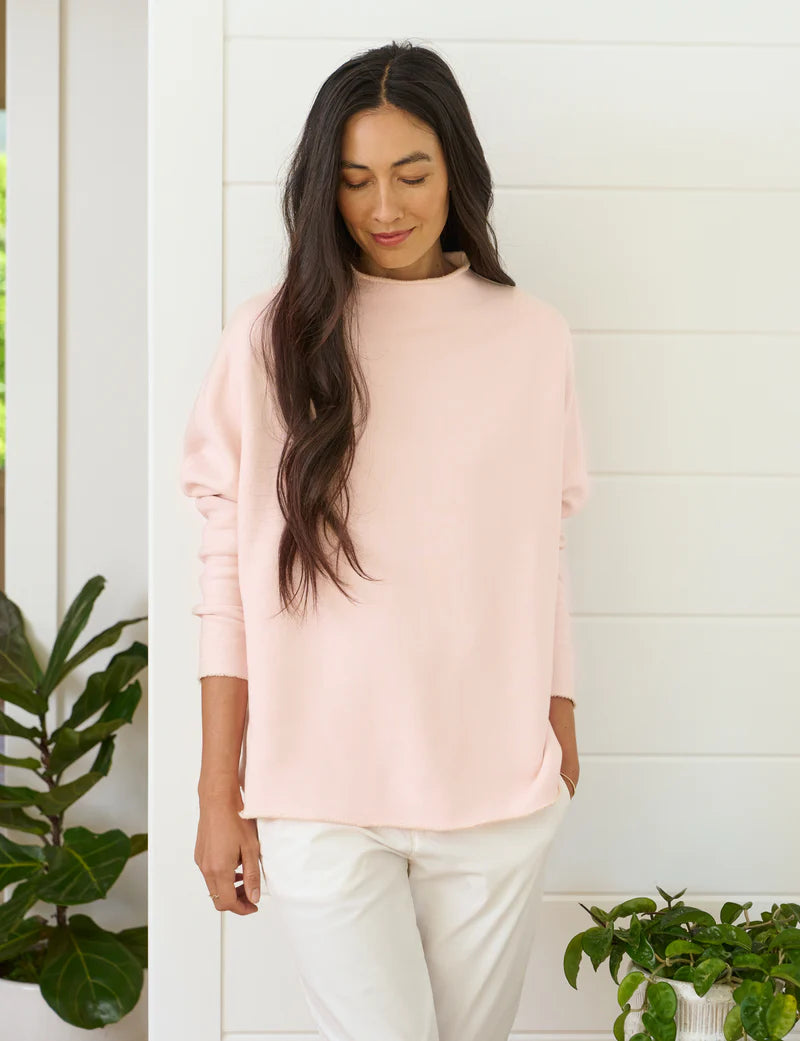 FRANK & EILEEN Effie Long Sleeve Funnel Neck - Vintage Rose – Flaunt